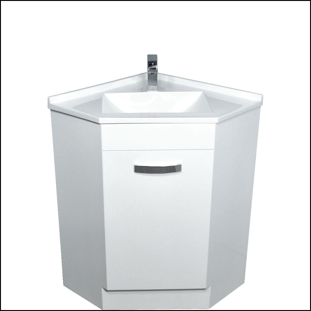 Fienza Corner 600 Pc6060 White Vanity Unit - Special Order Units