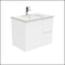 Fienza Crystal Pure Sc75Fr 750Mm Undermount Stone Top Fingerpull Wall Hung Vanity Unit Right Drawers