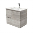 Fienza Crystal Pure Sc75Xl 750Mm Undermount Stone Top Edge Industrial Wall Hung Vanity Unit Left