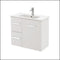 Fienza Delgado 75Dl 750Mm White Wall Hung Vanity Left Drawers - Special Order Units