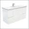 Fienza Dolce 1200Mm Tcl120Z Fingerpull Wall Hung Vanity Satin White - Special Order Units