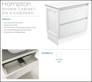 Fienza Dolce 900Mm Tcl90Tk Hampton White Vanity Unit On Kickboard - Special Order Units