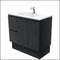 Fienza Dolce Black Tcl90Zbkl 900Mm Vanity With Kickboard Left Drawers - Special Order Units