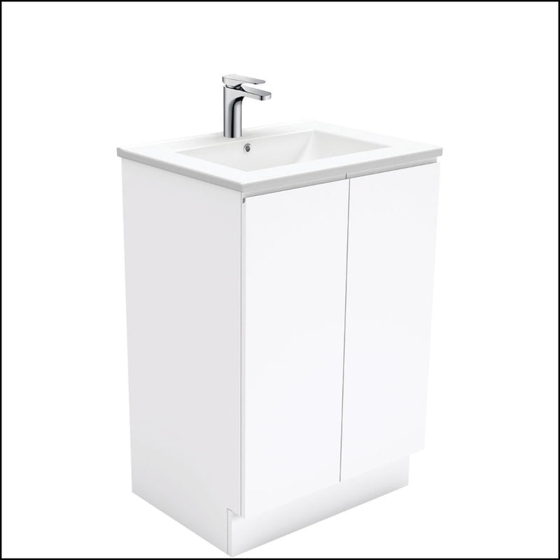 Fienza Dolce Tcl60C Fingerpull 600Mm White Vanity With Kickboard - Special Order Units