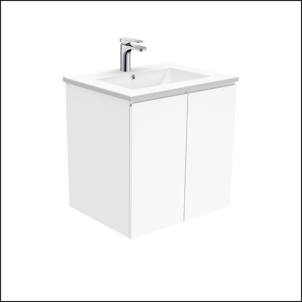 Fienza Dolce Tcl60F Fingerpull 600Mm Wall Hung White Vanity - Special Order Units