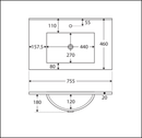 Fienza Dolce Tcl75Nkwl 750Mm White Vanity With Kicker Left Hand Drawers - Special Order Units