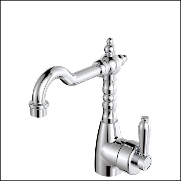 Fienza Eleanor 202103Cc Shepherds Crook Chrome Mixer With Handle Basin Mixers