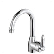 Fienza Eleanor 202104Cc Chrome Gooseneck Mixer With White Handle Basin Mixers