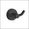 Fienza Hustle Double Robe Hook Matte Black 82504 Bathroom Accessories