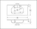 Fienza Joli Jol90Tk 900Mm Hampton Vanity Unit With Kickboard White - Special Order Units