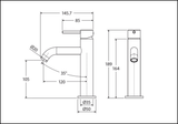 Fienza Kaya 228103Gm Gun Metal Basin Mixer Mixers