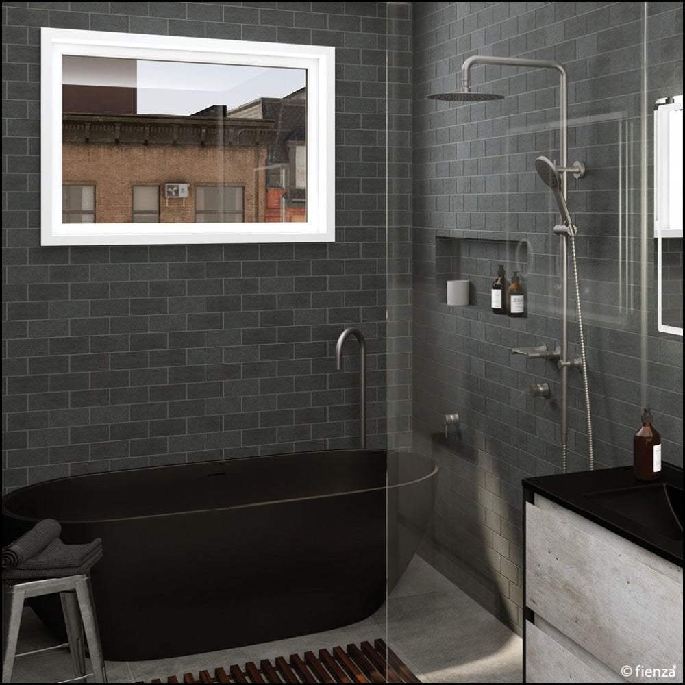 Fienza Kaya Gun Metal Twin Shower 455109Gm Showers