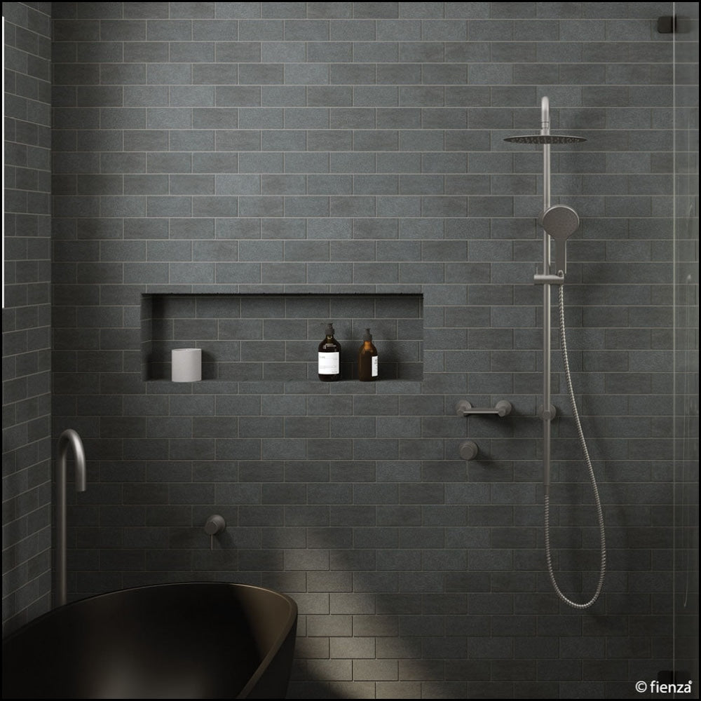 Fienza Kaya Gun Metal Twin Shower 455109Gm Showers