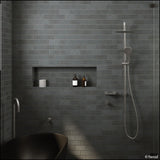 Fienza Kaya Gun Metal Twin Shower 455109Gm Showers