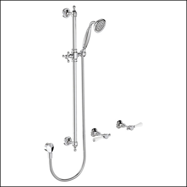 Fienza Lillian Lever Rail Shower Set Chrome 339103 Showers