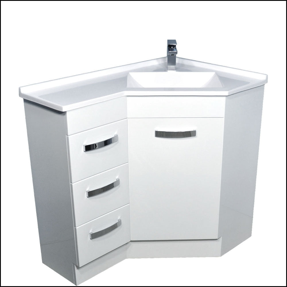 Fienza Pc9060 Corner 600X900 Vanity Unit White - Special Order Units