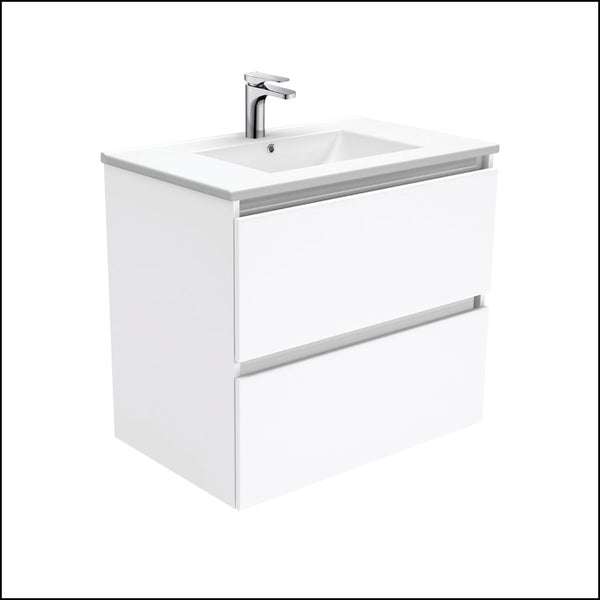 Fienza Quest Tcl75Q Manu 750Mm White Wall Hung Vanity Unit - Special Order Units