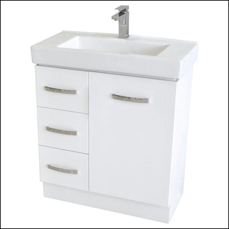 Fienza Regent Slim 75Vkw 750Mm White Vanity - Special Order Units