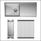 Fienza Single Bowl Drainer Kit - Stainless Steel 68404Kit Top Mounted Kitchen Sinks