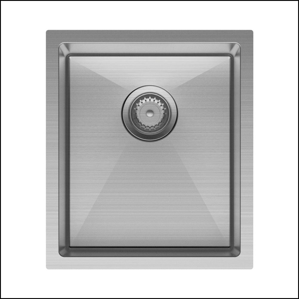 Fienza Single Bowl Kitchen Sink Kit - Stainless Steel 68400Kit Top Mounted Sinks