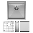 Fienza Single Bowl Kitchen Sink Kit - Stainless Steel 68401Kit Top Mounted Sinks