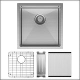 Fienza Single Bowl Kitchen Sink Kit - Stainless Steel 68401Kit Top Mounted Sinks