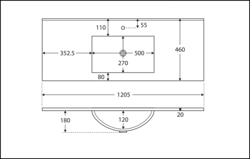 Fienza Tcl120S 1200Mm Dolce Edge Scandi Oak Wall Hung Vanity - Special Order Units