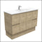 Fienza Tcl120Sk 1200Mm Dolce Edge Scandi Oak Vanity On Kickboard - Special Order Units