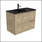 Fienza Tclb90Sr 900Mm Dolce Matte Black Scandi Oak Wall Hung Vanity Right Drawers - Special Order