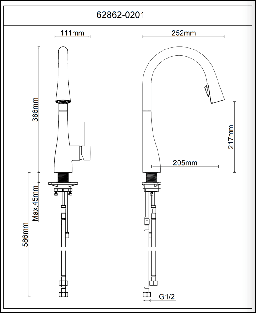 Gareth Ashton 5K2 Conic Pull Out Kitchen Mixer – SA Appliance Warehouse