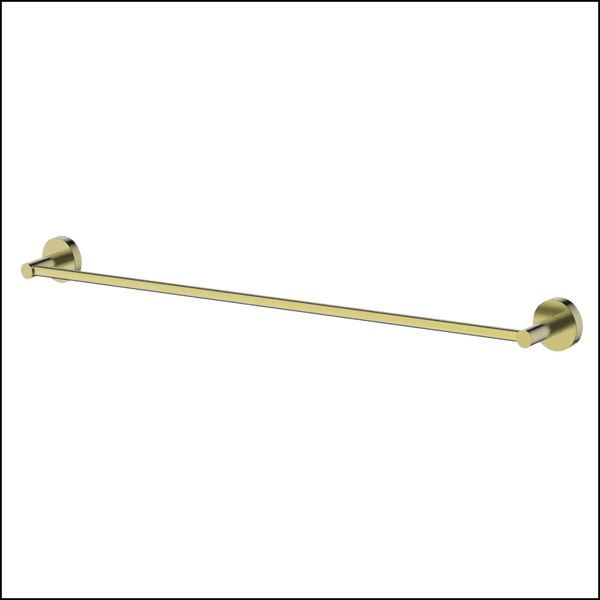 Gareth Ashton Pstr-Bb Single Towel Rail 760Mm - Brushed Brass Bathroom Accessories