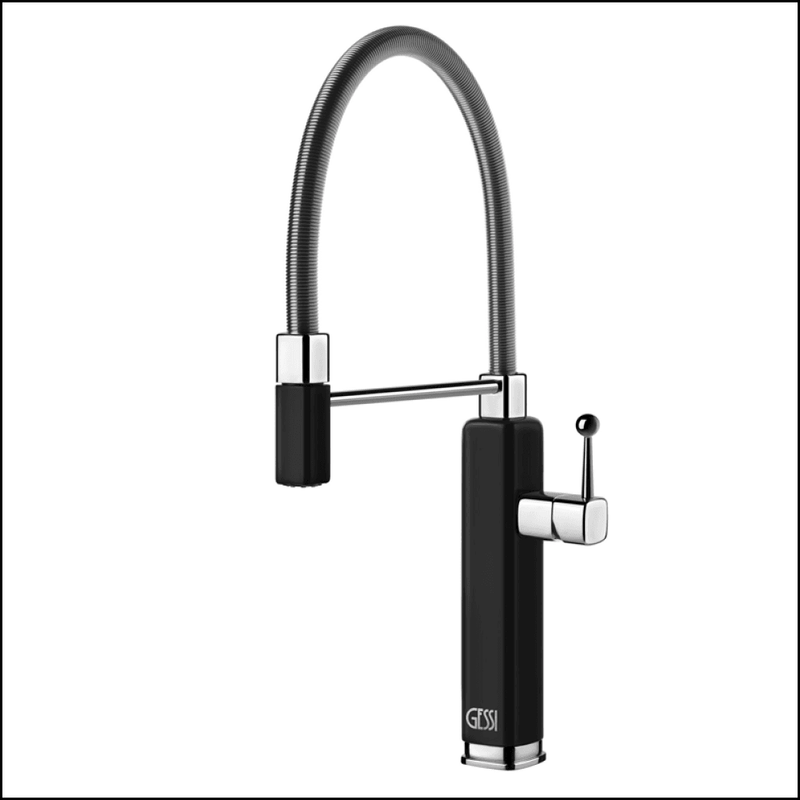 Gessi 60061Gb Happy Sink Kitchen Mixer With Pull Out Tap Taps