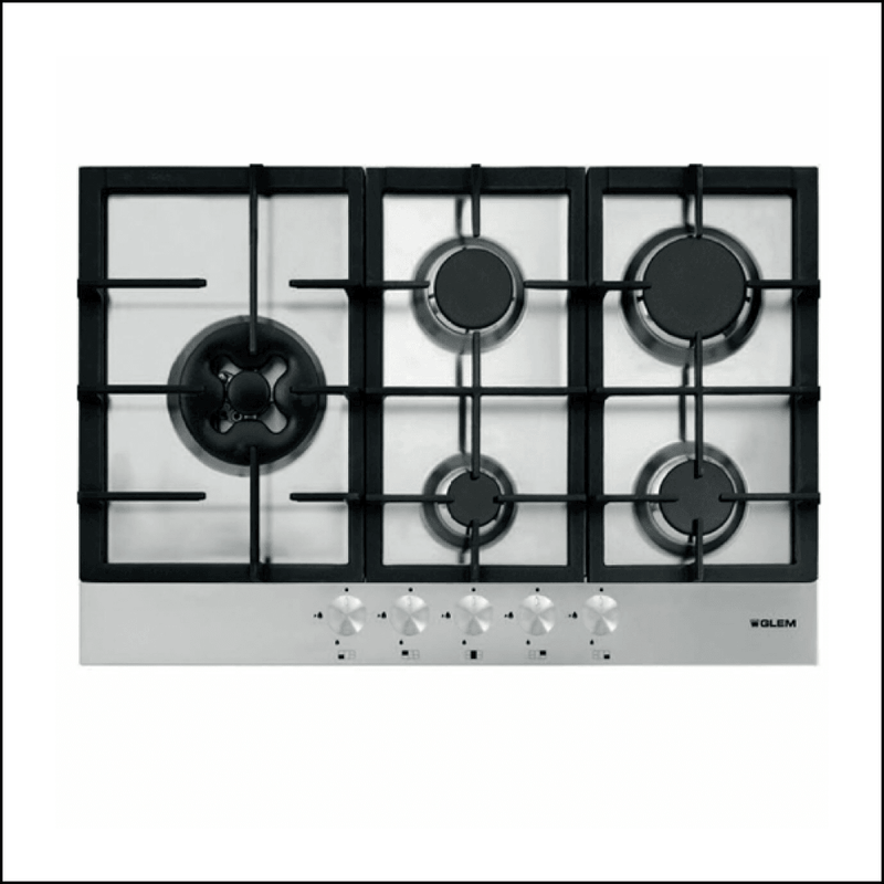 Glem Fc75Gswi 75Cm Stainless Steel Gas Cooktop