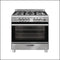 Glem Ga865Ge 80Cm Dual Fuel Stainless Steel Freestanding Oven/Stove Stoves