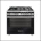 Glem Gs965Ggn 90Cm Gas Black & Stainless Steel Italian Made Stove