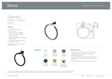Fienza Sansa Hand Towel Ring 83202MB - Matte Black