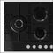 Inalto Icgg755W 75Cm Gas On Black Glass Cooktop With Wok Burner