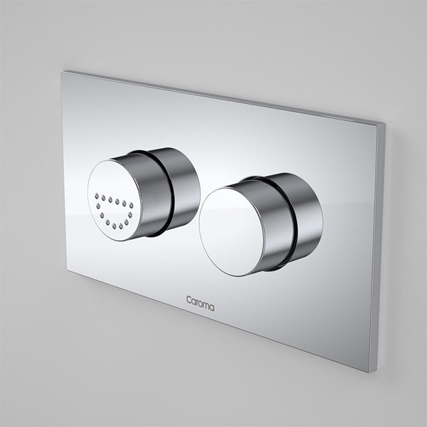 Caroma Invisi Series II Round Dual Flush Plate & Raised Care Buttons 237011C 237011S - Special Order