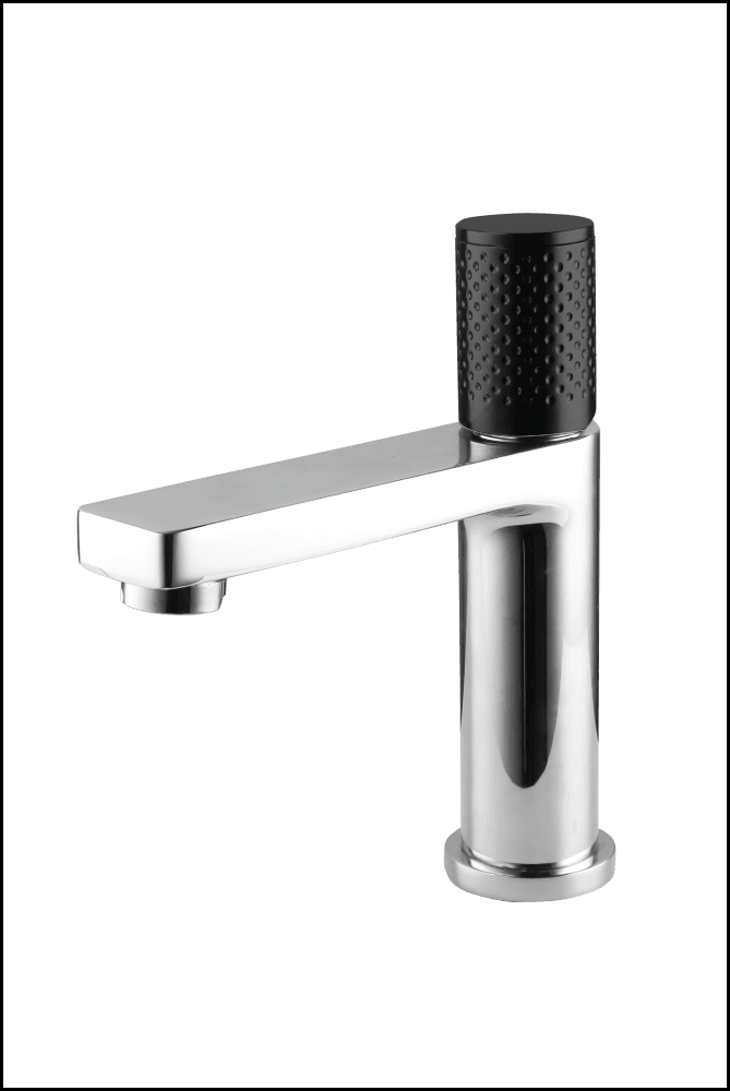 Linkware Gabe T705Cp-Bk Chrome And Black Basin Mixer Mixers