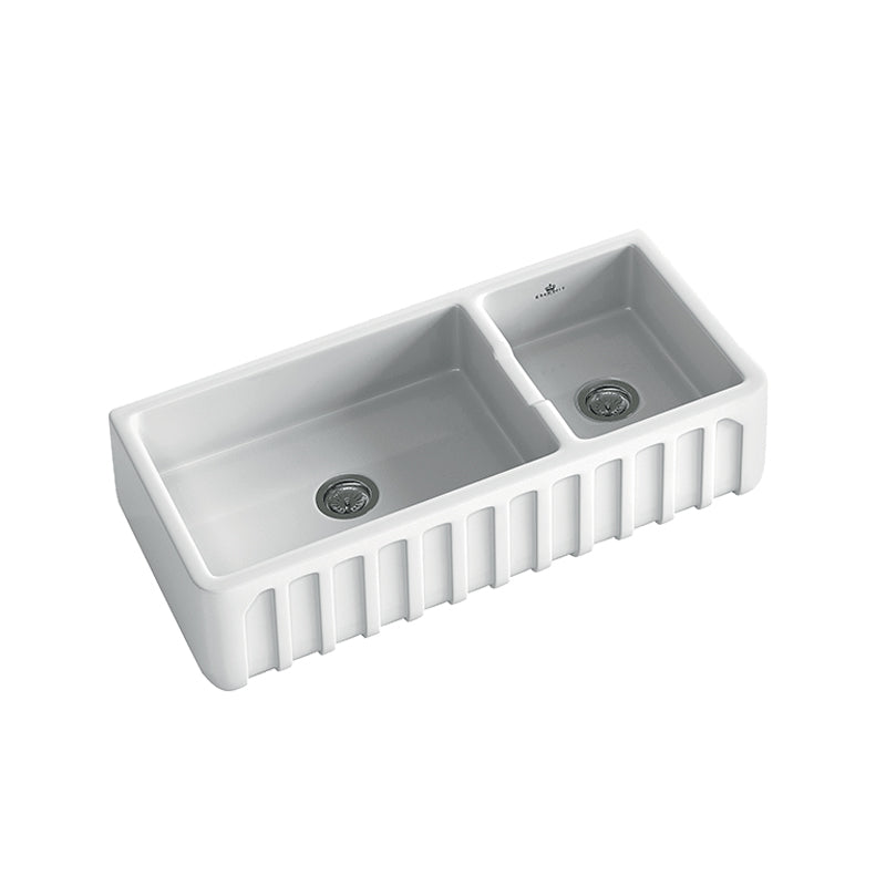Abey Chambord Louis 1 & 1-2 Bowl Ceramic Sink (Special Order)