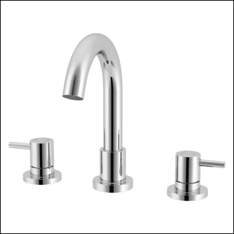 Lucia 3Gbts Gooseneck 3 Piece Bath Set Basin Mixers