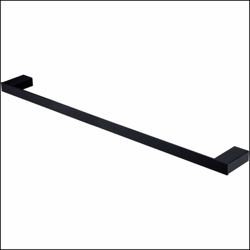 Oliveri At4630Mb Athens Matte Black Single Towel Rail 800Mm Bathroom Accessories