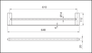 Oliveri Ma824E07Bn Madrid Brushed Nickel Double Towel Rail 650Mm Bathroom Accessories