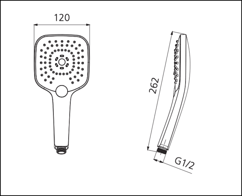 Oliveri Monaco Mo168013Hbn Brushed Nickel Hand Shower Head - Special Order Showers