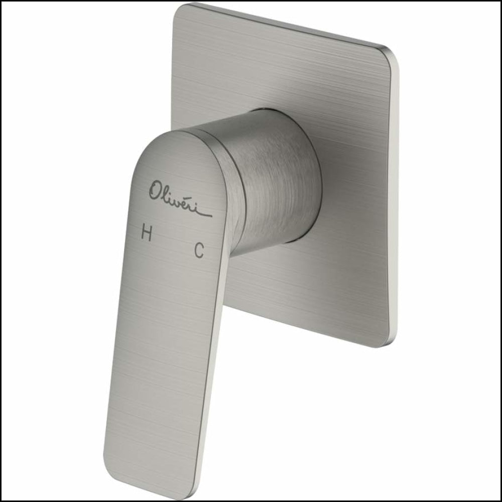 Oliveri Pa100500Bn Paris Brushed Nickel Wall Mixer Bathroom Mixers
