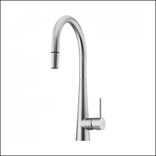 Oliveri Ss2525 Essente Goose Neck Pull Out Mixer Tap Kitchen Taps
