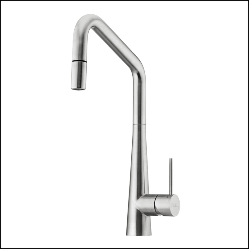 Oliveri Ss2575 Essente Square Goose Neck Pull Out Mixer Tap Kitchen Taps