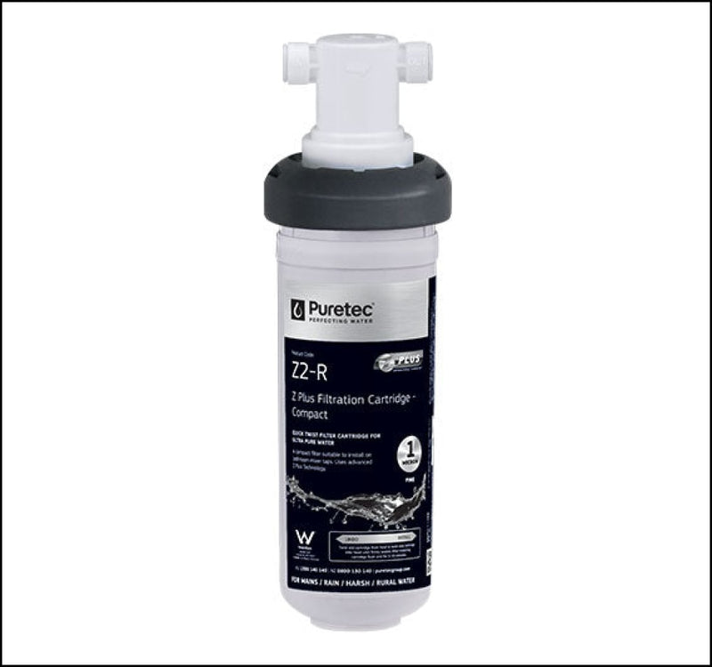 Puretec Puremix-Z2 1 Micron Bathroom Inline Water Filter System - 38 000 Litres Capacity Special
