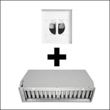 Quietair Gqa85Uc 85Cm Remote Fan Motor Undermount Rangehood Off Board Rangehoods
