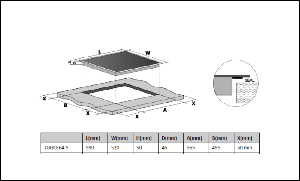 Technika 60cm Ceramic Electric Cooktop SA Appliance Warehouse